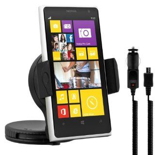 kwmobile Universal car mount for Nokia Lumia 1020 + charger   E.g. for mounting on the dash board or the windshield   also usable with COVER Quality. Cell Phones & Accessories