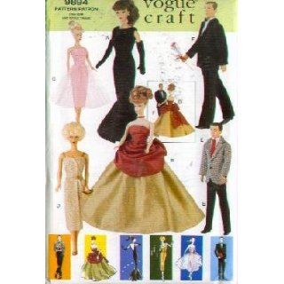 Vogue 9894   11.5 Inch Vintage Fashion Doll Clothes   Patterns for 4 Women and 2 Male Outfits (Vogue Craft, Also sold as Vogue 650) Vogue Craft Books