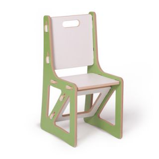 Sprout Kids Desk Chairs (Set of 2) KC001 Finish Green Sides, White Seat