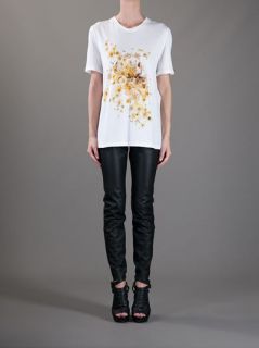 Alexander Mcqueen Floral Skull Print T shirt