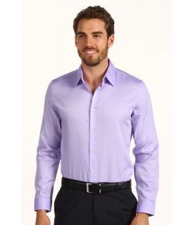 Calvin Klein L/S Chambray Twill Sport Shirt Mens Long Sleeve Button Up (Purple)