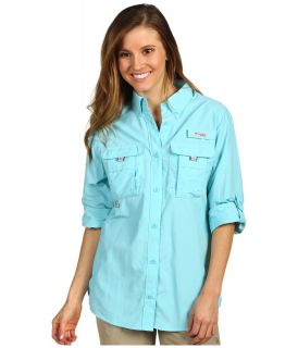 Columbia Bahama L/S Shirt Womens Long Sleeve Button Up (Blue)