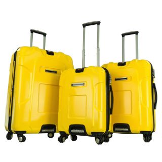 Yellow 3 piece Hardshell Spinner Luggage Set