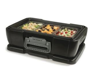 Carlisle 12 qt Cateraide Top Loading Insulated Food Carrier   Onyx Black