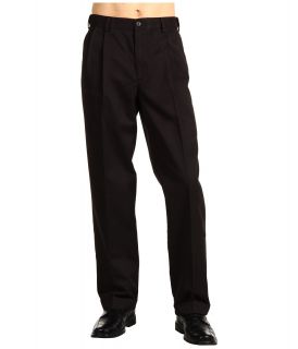 Dockers Mens Comfort Khaki D4 Relaxed Fit Pleated Mens Casual Pants (Black)