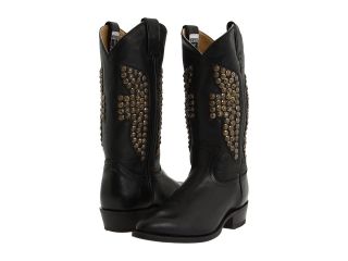 Frye Billy Hammered Stud Womens Pull on Boots (Black)