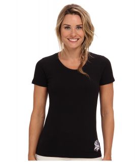 Oakley Hero Shield Tee Womens Short Sleeve Pullover (Black)