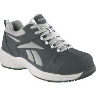Reebok Composite Toe EH Street Sport Jogger Oxford Shoe   Navy/Silver, Size 7,