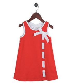 Gidget Loves Milo 1pc Ribbons Undone Red A line Dress Clothing