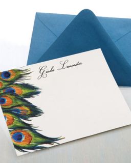 50 Personalized Peacock Cards