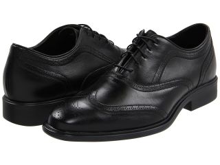Neil M. Chairman Mens Lace Up Wing Tip Shoes (Black)