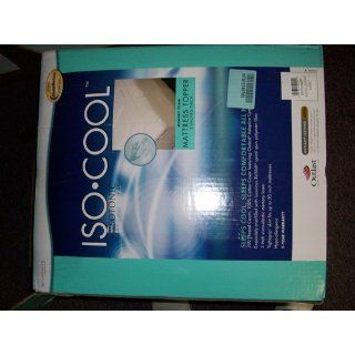 Iso Cool Memory Foam Mattress Pad with Outlast Cover, Queen   Memory Foam Mattress Topper Queen