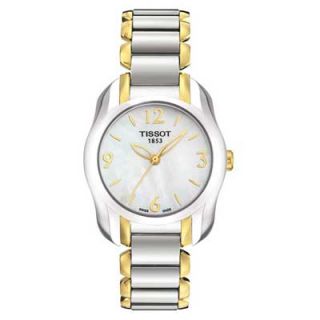 Ladies Tissot T Wave Two Tone Stainless Steel Watch with Mother of