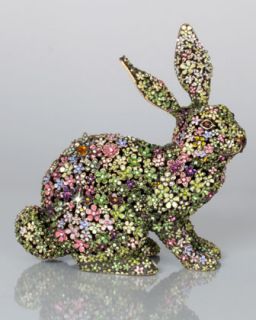 Lydia Mille Fiori Bunny Figurine   Jay Strongwater