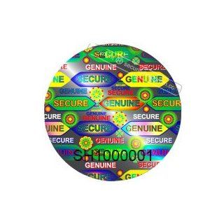147 Seal AnythingTM Silver Circle With Tiny Serial Numbers Security Holograms .79"(20mm) 3D Protective Stickers  Office Security Products 
