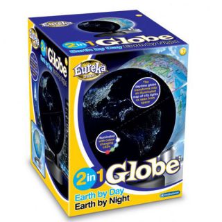 Eureka Toys 2 in 1 Globe   Earth by Day / Earth by Night      Traditional Gifts