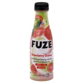 Fuze Beverage, Strawberry Guava, 16.9 Fl. Oz., (Pack of 6)  Fruit Juices  Grocery & Gourmet Food