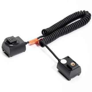 ATC Flexible Extension Flash TTL Off Camera 2 Hot Shoe Cord Cable for Nikon DSLR Camera and Speedlites, Can Be Used Approximately 3m / 9.8 Feet Away From the Camera  Camera Cases  Camera & Photo