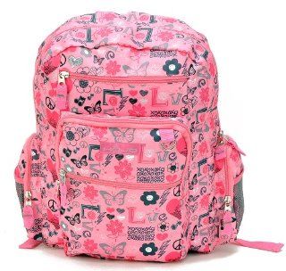 Hot Summer Dual Laptop Backpack Deal   One Sharp Pink Color Laptop Backpack and Black Red Checkers Laptop Backpack, Backpack Bag Size Approximately 16" Toys & Games