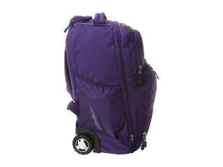 High Sierra Freewheel Wheeled Backpack Deep Purple Basket Weave