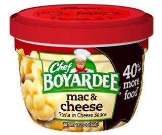 Chef Boyardee 14.25oz Microwavable Bowls (Pack of 6) (Choose Flavor Below) (Mac & Cheese)  Macaroni And Cheese  Grocery & Gourmet Food