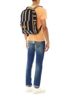 Oxford stripe canvas backpack  Ami