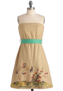 Knitted Dove Watercolor Me Beautiful Dress  Mod Retro Vintage Dresses