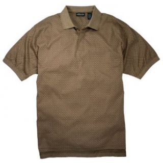 Claiborne Men's Mercerized Cotton Polo Shirt, Light Brown, L at  Mens Clothing store