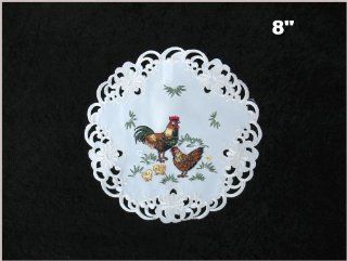 Rooster Doily, 8", 12", 16" or 24", Selected By Clicking "4 New" Beside the Product Photo   Place Mats