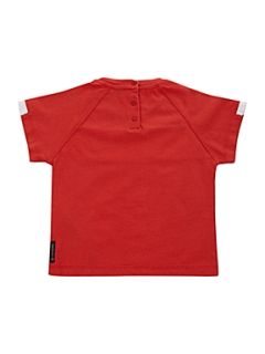 Armani Junior Boy`s Armani eagle logo T shirt Red
