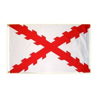 Cross of Burgandy Flag 3X5 Foot SolarMax Nylon   Outdoor Historical Flags