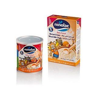 Ninolac Baby Cereal Wheat Milk and 5 fruits 400 g  Grocery & Gourmet Food