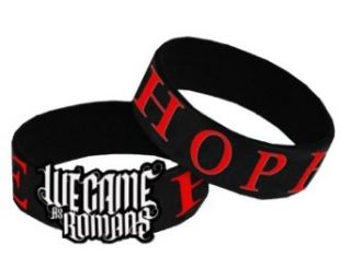 WE CAME AS ROMANS   Hope   Black Rubber Diecut Wristband Clothing