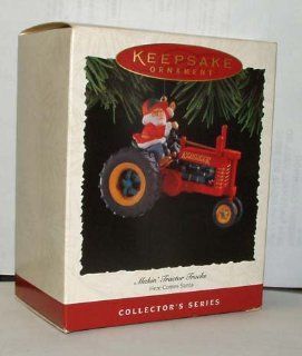 1994 Hallmark Makin' Tractor Tracks Here Comes Santa   Decorative Hanging Ornaments