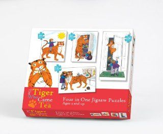 The Tiger Who Came For Tea   Four in One Jigsaw Puzzles (Dispatched from UK) Toys & Games