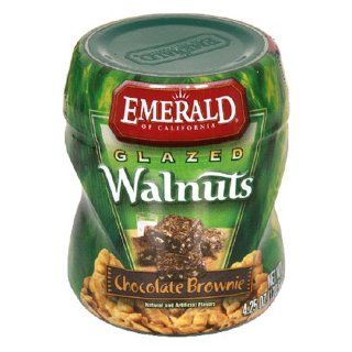 Emerald Nuts Glazed Walnuts Chocolate Brownie, 4.25 Ounce Canister, 12 pack  Chocolate Candy  Grocery & Gourmet Food