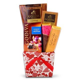 Organic Stores Gift Baskets Valentine's Chocolate Gift Tote Containing Godiva Chocolate  Gourmet Chocolate Gifts  Grocery & Gourmet Food
