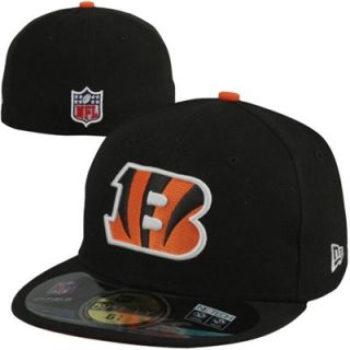 New Era Cincinnati Bengals Youth On Field Performance 59FIFTY Fitted Hat   Black