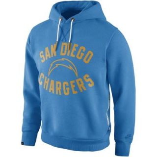 Nike San Diego Chargers Washed Pullover Hoodie   Powder Blue