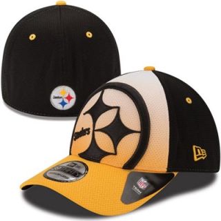 New Era Pittsburgh Steelers Gradiation 39THIRTY Flex Hat   Gold/Black