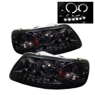 Ford F150 / Expedition 1997 1998 1999 2000 2001 2002 (Will Not Fit Anything Before Manu. Date June 1997) 1PC Halo LED Projector Headlights   Smoke Automotive