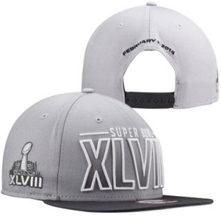 New Era Super Bowl XLVIII Lifestyle Fade 9FIFTY Snapback Adjustable Hat   Gray/Black