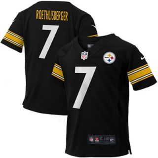 Nike Ben Roethlisberger Pittsburgh Steelers Toddler Game Jersey   Black  