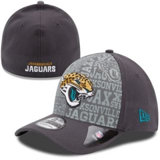 Mens New Era Graphite Jacksonville Jaguars 2014 NFL Draft 39THIRTY Flex Hat