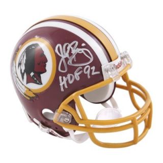 John Riggins Washington Redskins Autographed Riddell Mini Helmet with HOF 92 Inscription