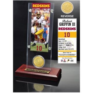 Robert Griffin III Washington Redskins Acrylic Desktop Ticket Display Case with Bronze Coin