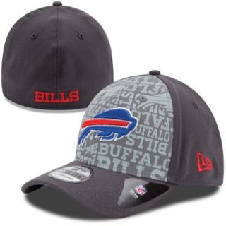 Mens New Era Graphite Buffalo Bills 2014 NFL Draft 39THIRTY Flex Hat