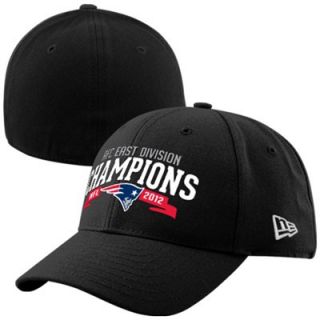 New Era New England Patriots 2012 AFC East Division Champions 39THIRTY Flex Hat   Black