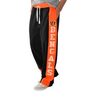 Cincinnati Bengals Tackle Fleece Pants   Black/Orange