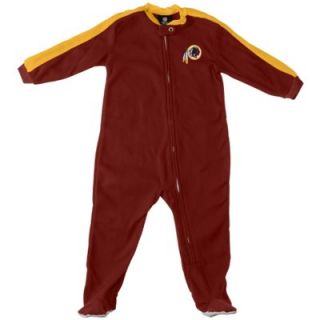 Washington Redskins Infant Color Blocked Blanket Full Zip Sleeper   Burgundy